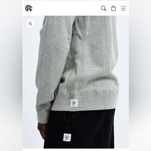 Reigning Champ midweight terry crewneck- XS SLIM FIT